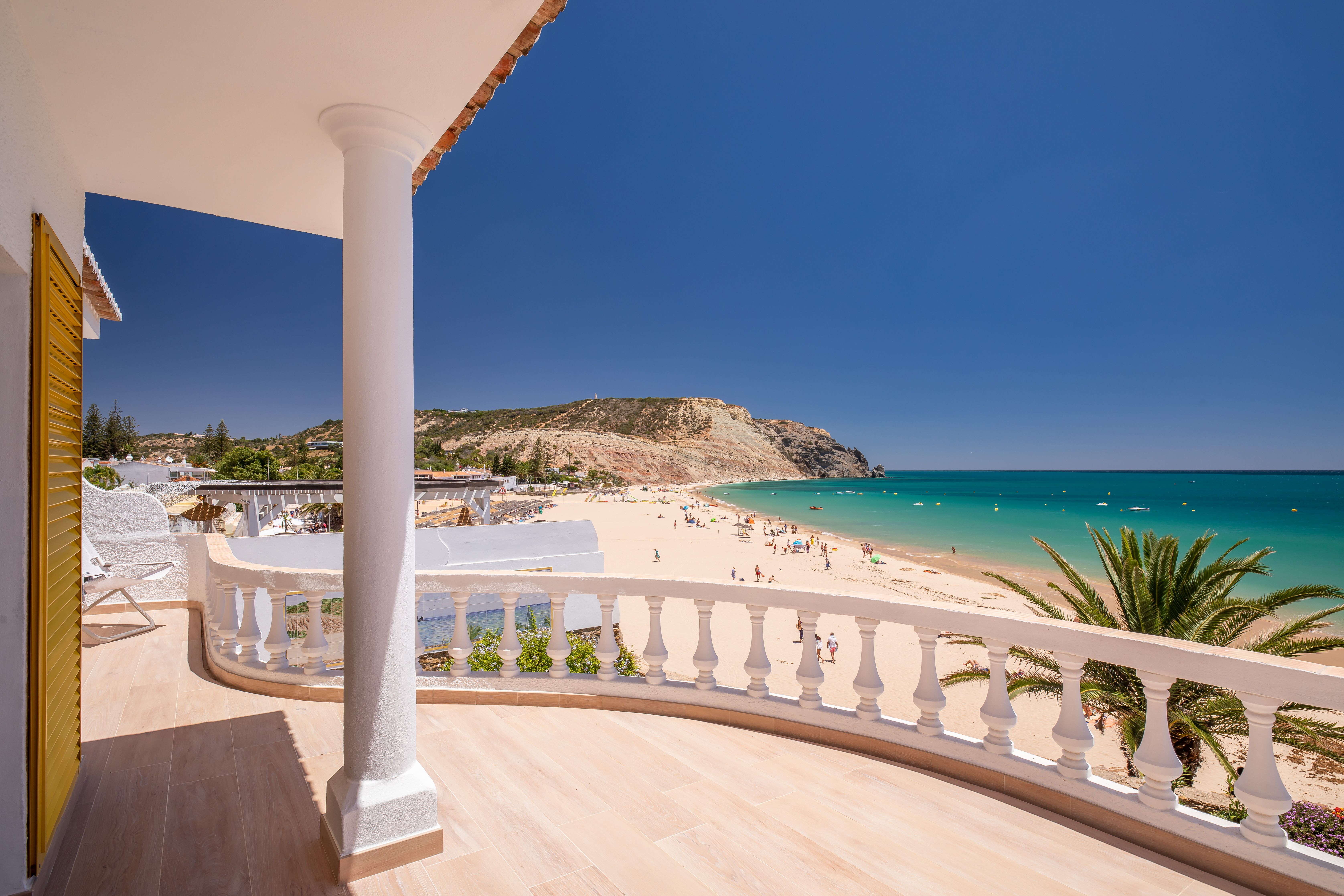 beach view from property in Algarve